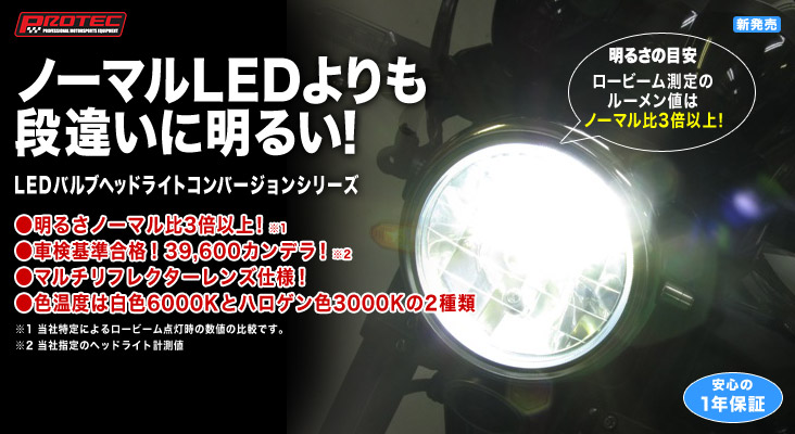 【ZX-10R】【ZX-6R】【CBR600RR】PROTECヘッドライト